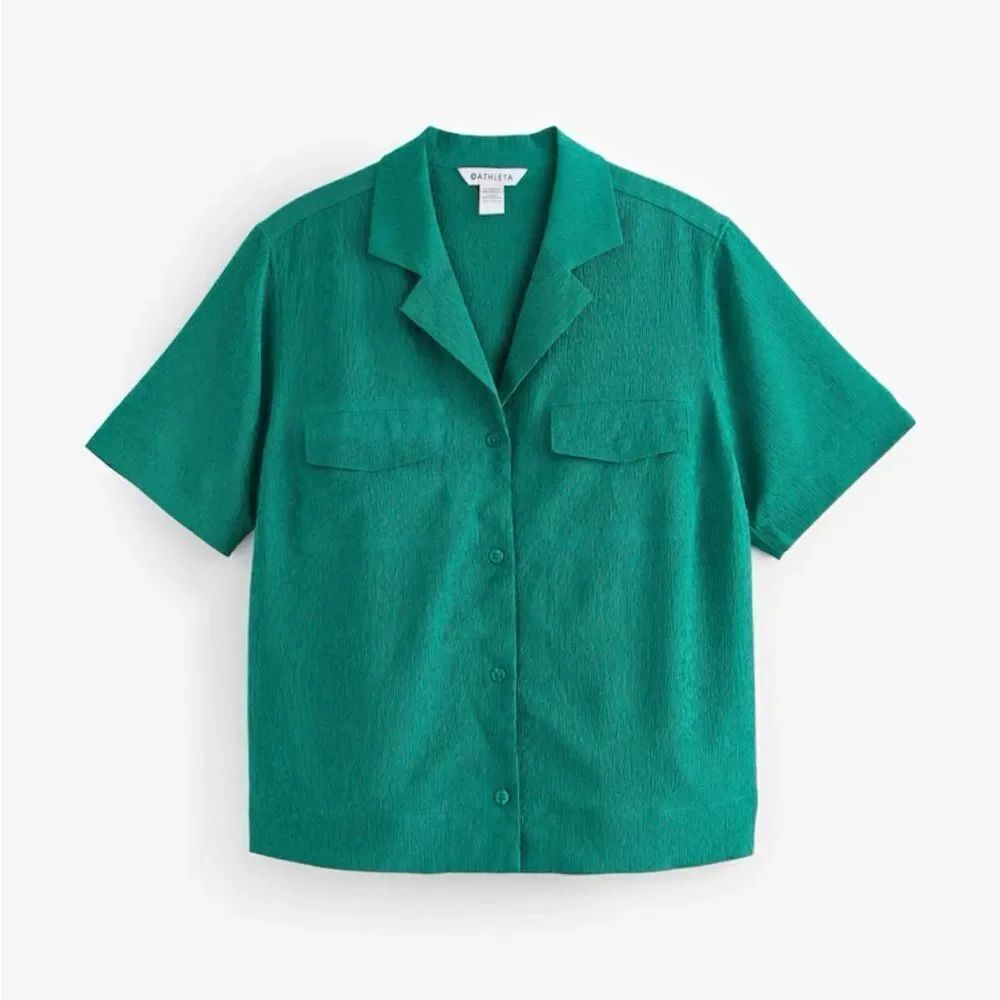 Athleta Echo Top NEW with tags Size XS Textured Green